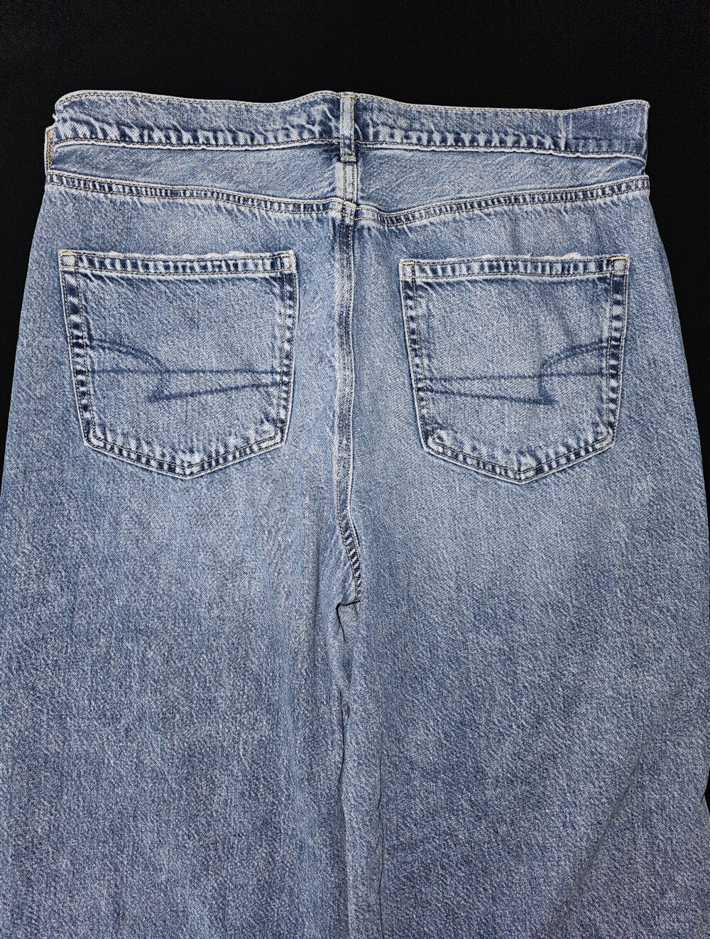 American Eagle Dreamy Drape Super Baggy High Rise Wide leg Denim Jeans - Picture 5 of 8